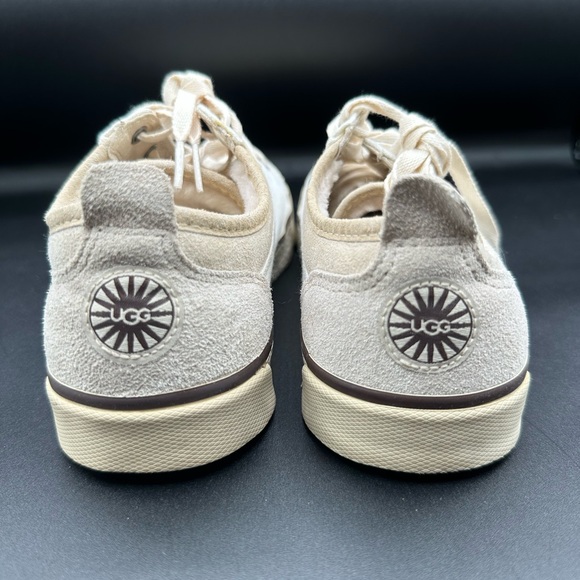 UGG Australia Evers Women's Sneakers US 7.5 Cream Canvas Shoes - Picture 4 of 15
